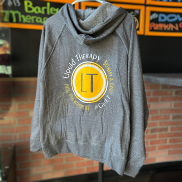 LT Hoodie - Carbon - Back - Liquid Therapy Brewery Swag