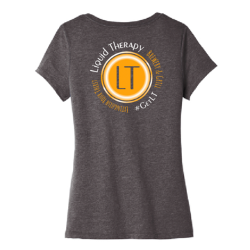 V-Neck Shirt - Charcoal Gray - Liquid Therapy Swag